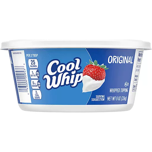 Cool Whip Original Whipped Topping 8 Oz Cool Whip Original Whipped Topping 8 Oz