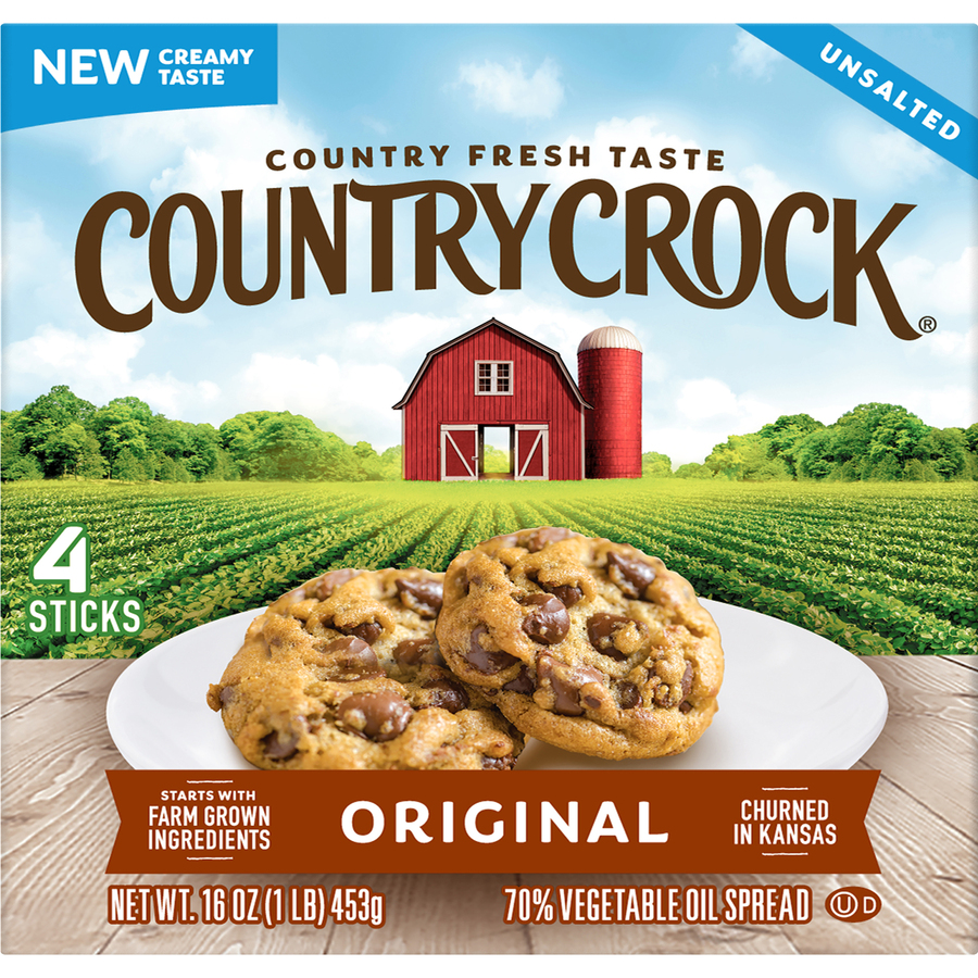 CountryCrockUnsaltedOriginalOilSpreadFourSticks16Oz CountryCrockUnsaltedOriginalOilSpreadFourSticks16Oz