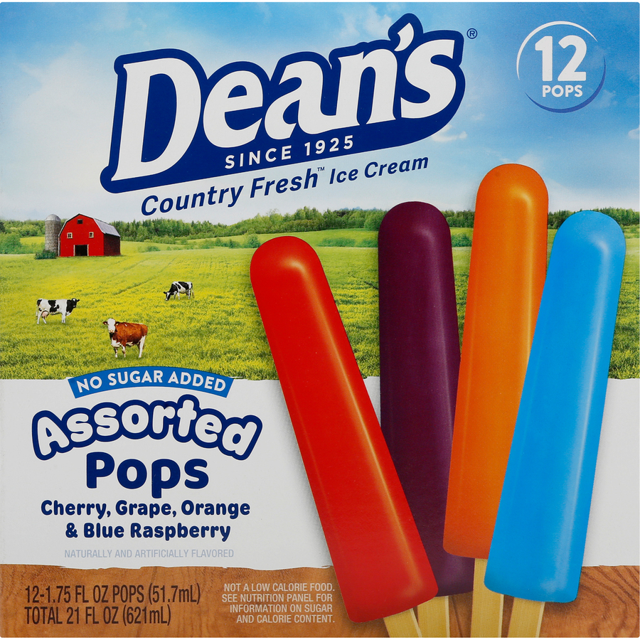 CountryFreshAssortedPopsNoSugarAddedTwelveEach21FLOz