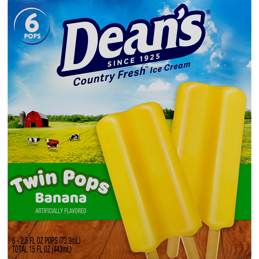 CountryFreshBananaTwinPopsSixEach15FLOz