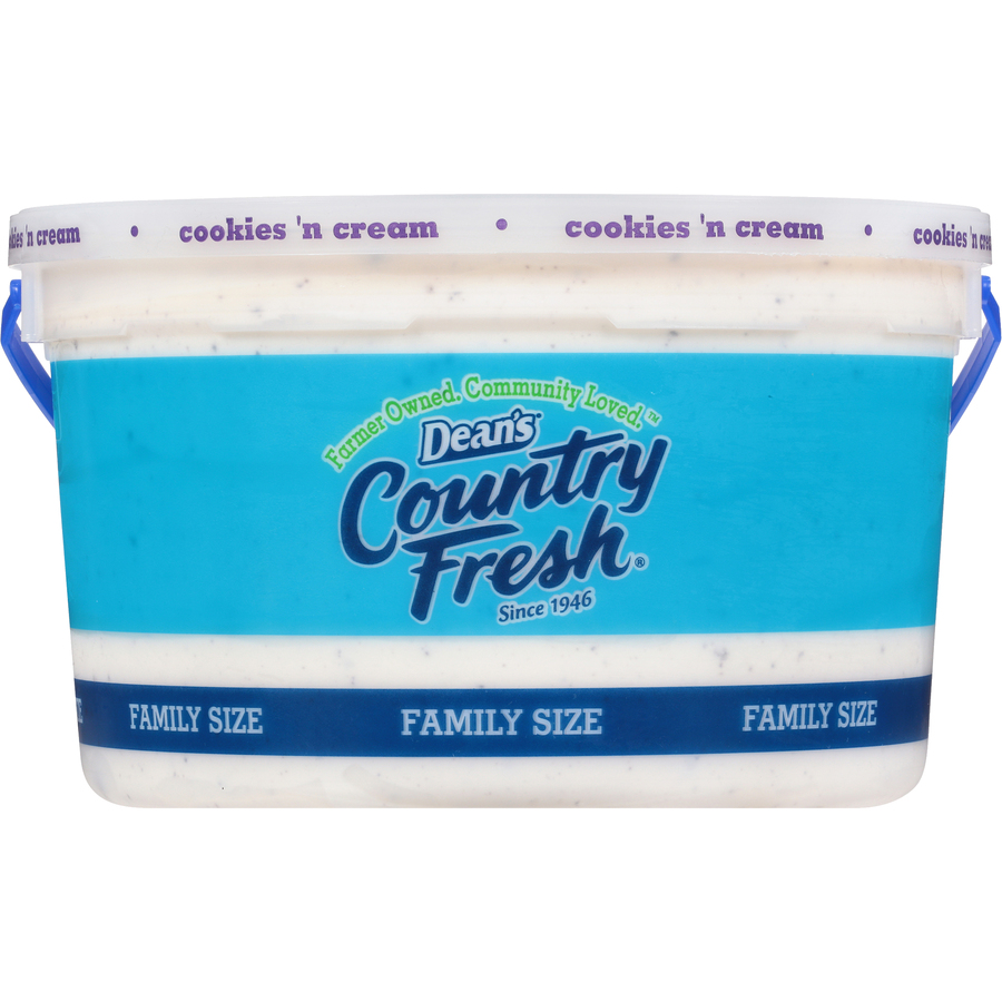 CountryFreshFamilySizeReducedFatCookiesnCream4Quart