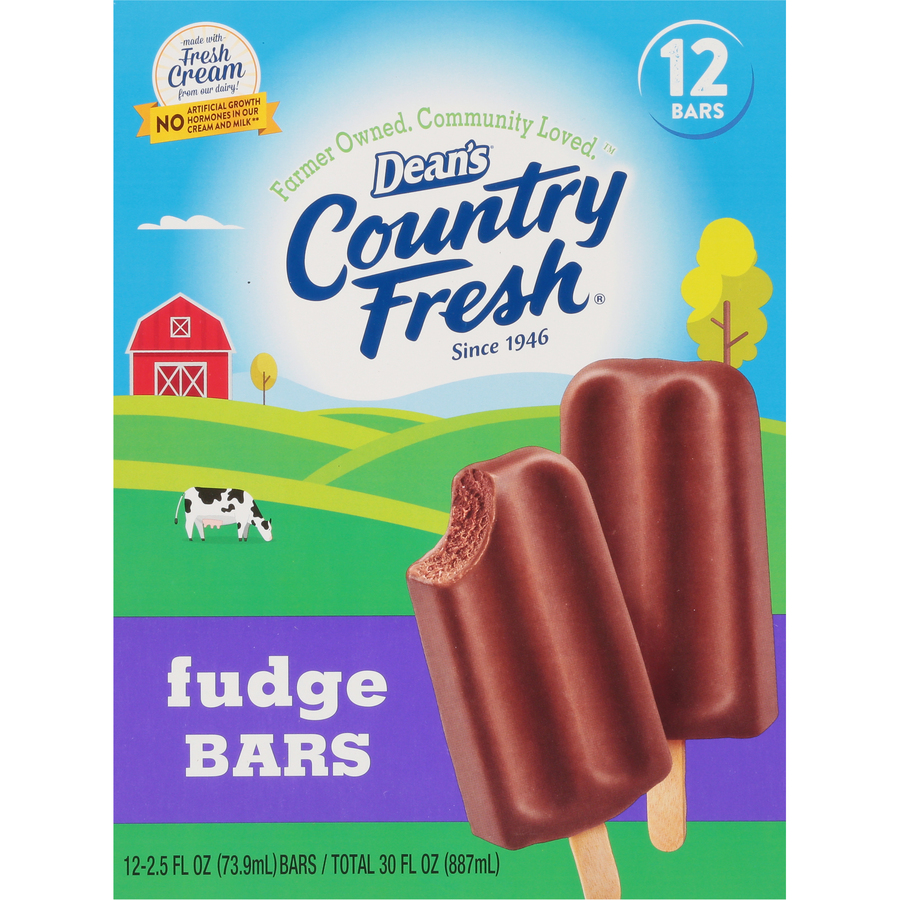 CountryFreshFudgeBarsTwelveEach30FLOz