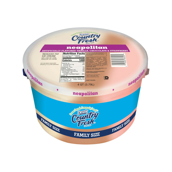 Dean's Country Fresh Neapolitan Family Size Gallon