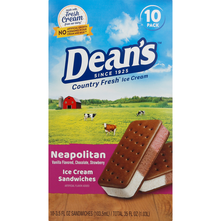 CountryFreshNeapolitanIceCreamSandwiches10Each35FLOz