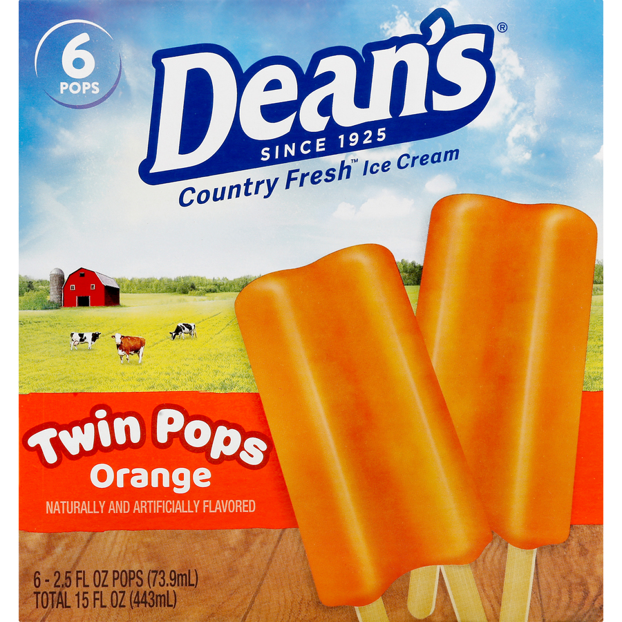 CountryFreshOrangeTwinPopsSixEach15FLOz