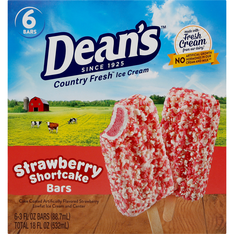 CountryFreshStrawberryShortcakeBarsSixEach18FLOz