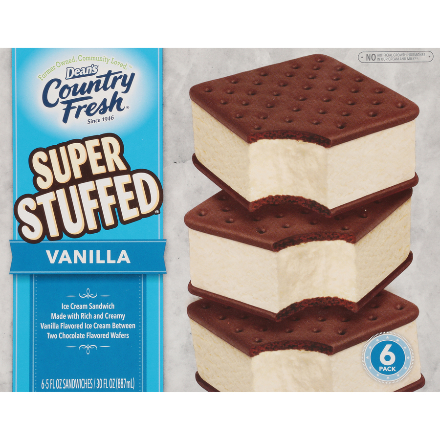 CountryFreshSuperStuffedVanillaSandwichesSixEach30FLOz