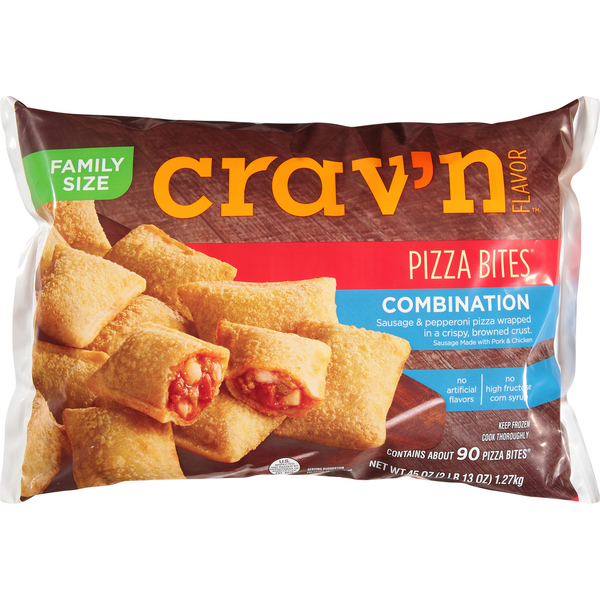 Crav'n Combination Pizza Bites 90 Each 45 Oz