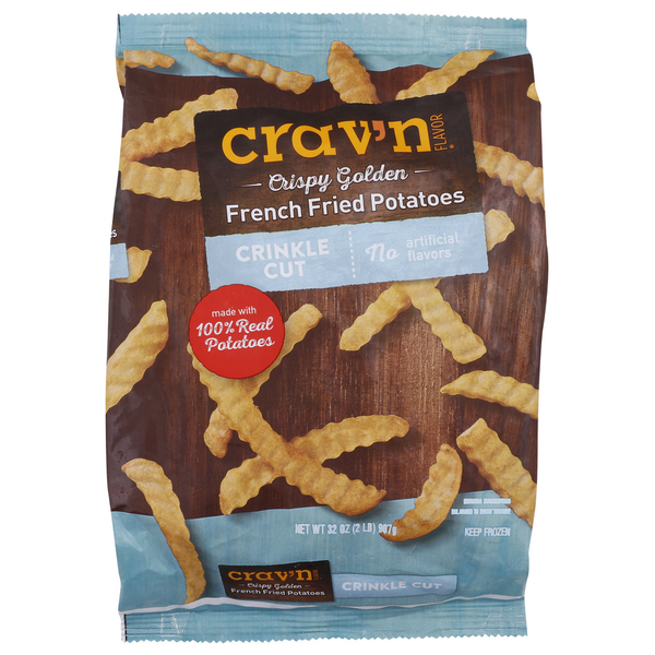 Crav'n Crinkle Cut French Fries 32 Oz