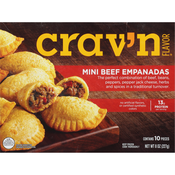 Crav'n Mini Beef Empanadas 10 Each 8 Oz