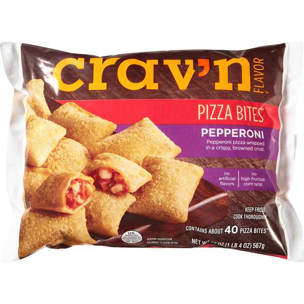 Crav'n Pepperoni Pizza Bites 40 Each 20 Oz