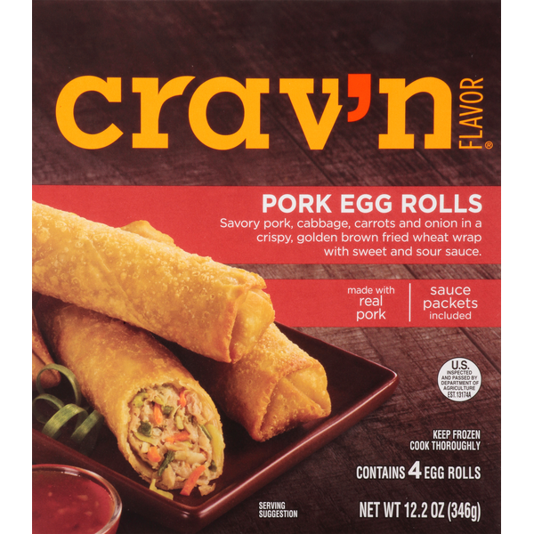 Crav'n Pork Egg Rolls 12.2 Oz Crav'n Pork Egg Rolls 12.2 Oz
