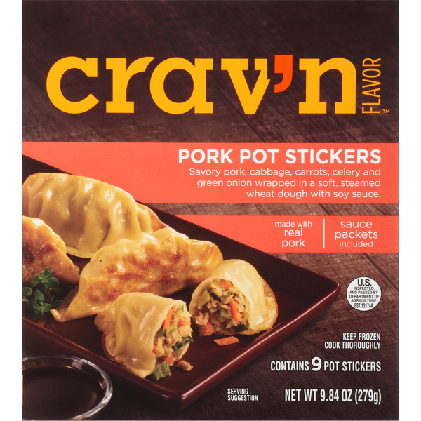 Crav'n Pork Pot Stickers 9.84 Oz Crav'n Pork Pot Stickers 9.84 Oz