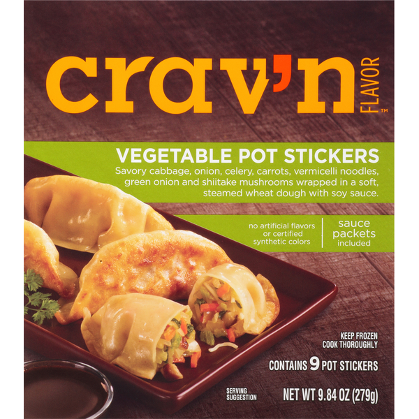 Crav'n Vegetable Pot Stickers 9 Each 9.84 Oz