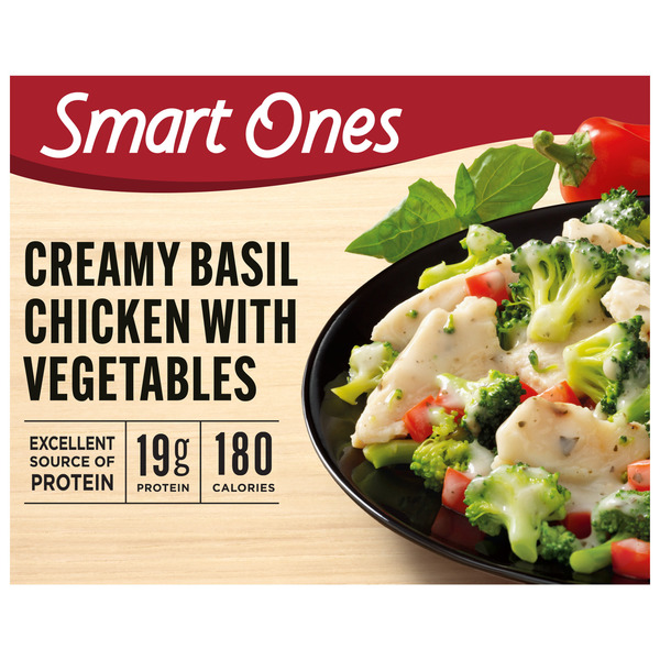 Smart Ones Creamy Basil Chicken With Vegetables 9 Oz