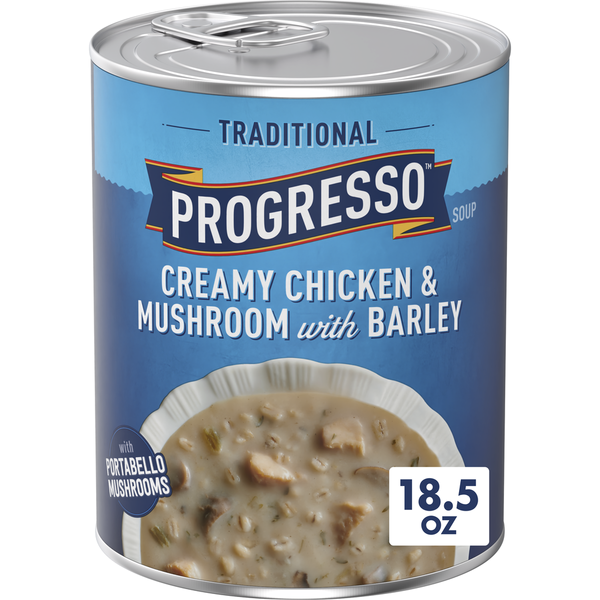 Progresso Traditional Creamy Chicken Mushroom Barley 18.5 Oz 