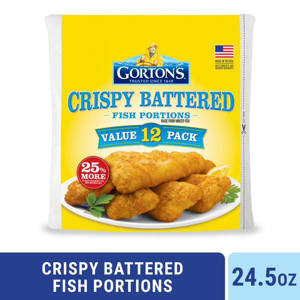 Gorton's Crispy Battered Fish Portions 24.5 Oz