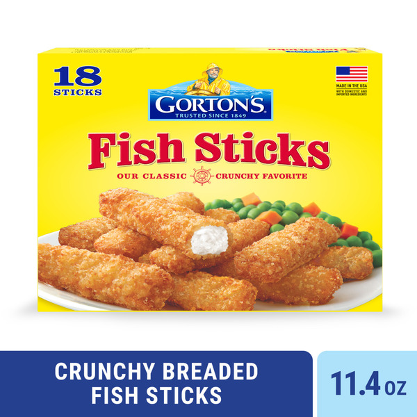 Gorton's Crunchy Breaded Fish Sticks 11.4 Oz