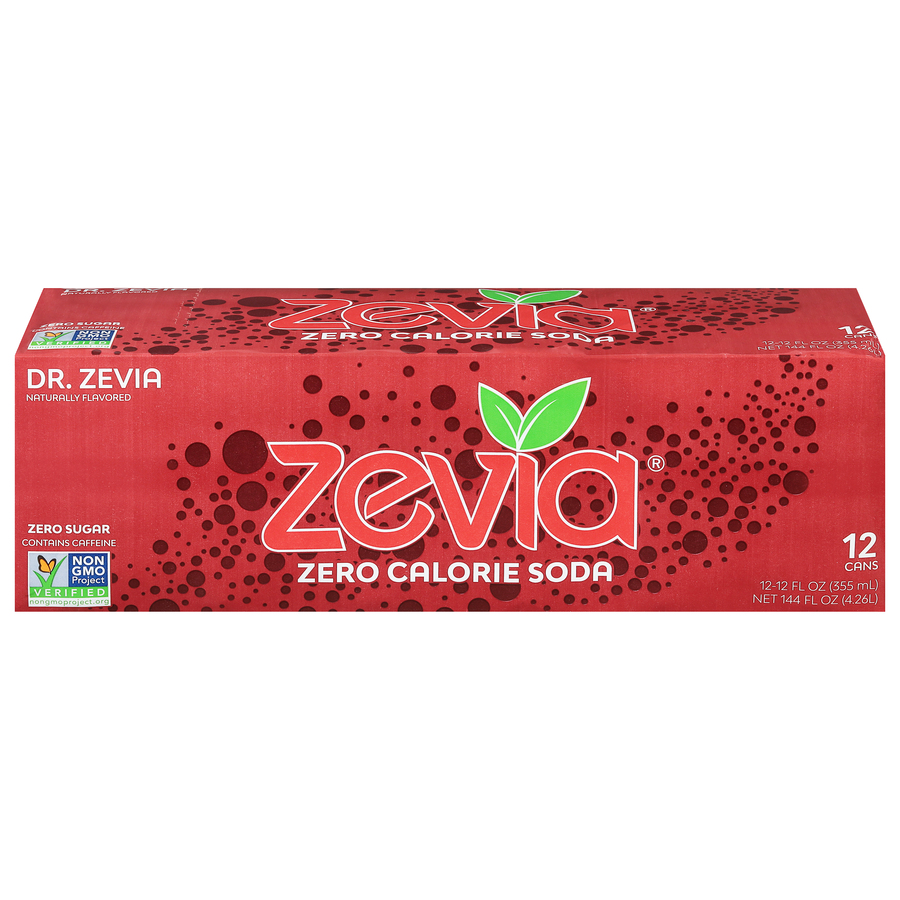 DR Zevia Zero Calorie Soda Twelve 12 FL Oz Cans DR Zevia Zero Calorie Soda Twelve 12 FL Oz Cans