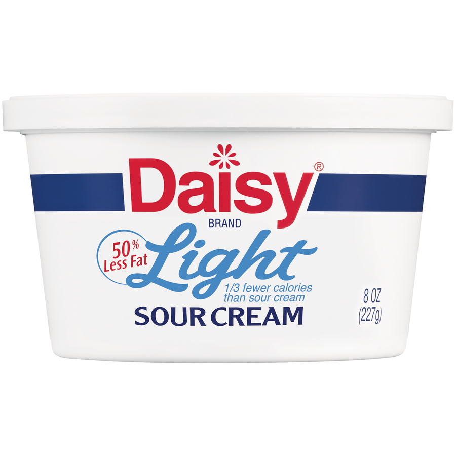 Daisy Light 50% Less Fat Sour Cream 8 Oz