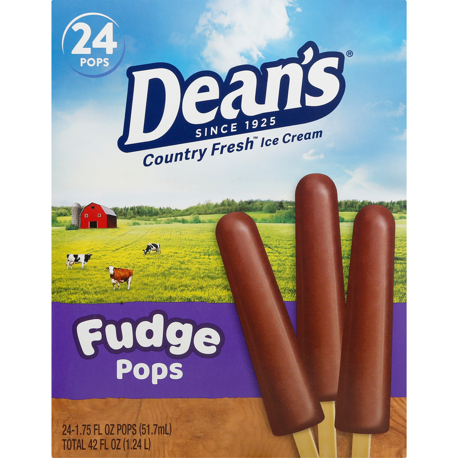DeansCountryFreshFudgePopsTwentyFourEach42FLOz