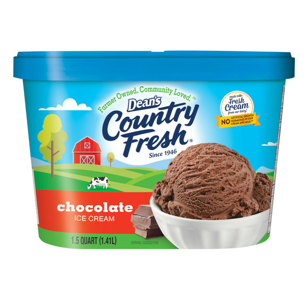 Dean's Country Fresh Ice Cream Chocolate 1.5 Quart