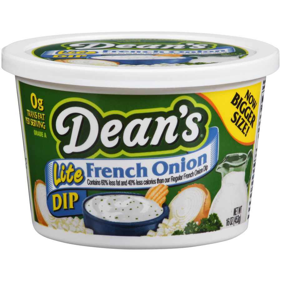 DeansLiteFrenchOnionDip16Oz DeansLiteFrenchOnionDip16Oz