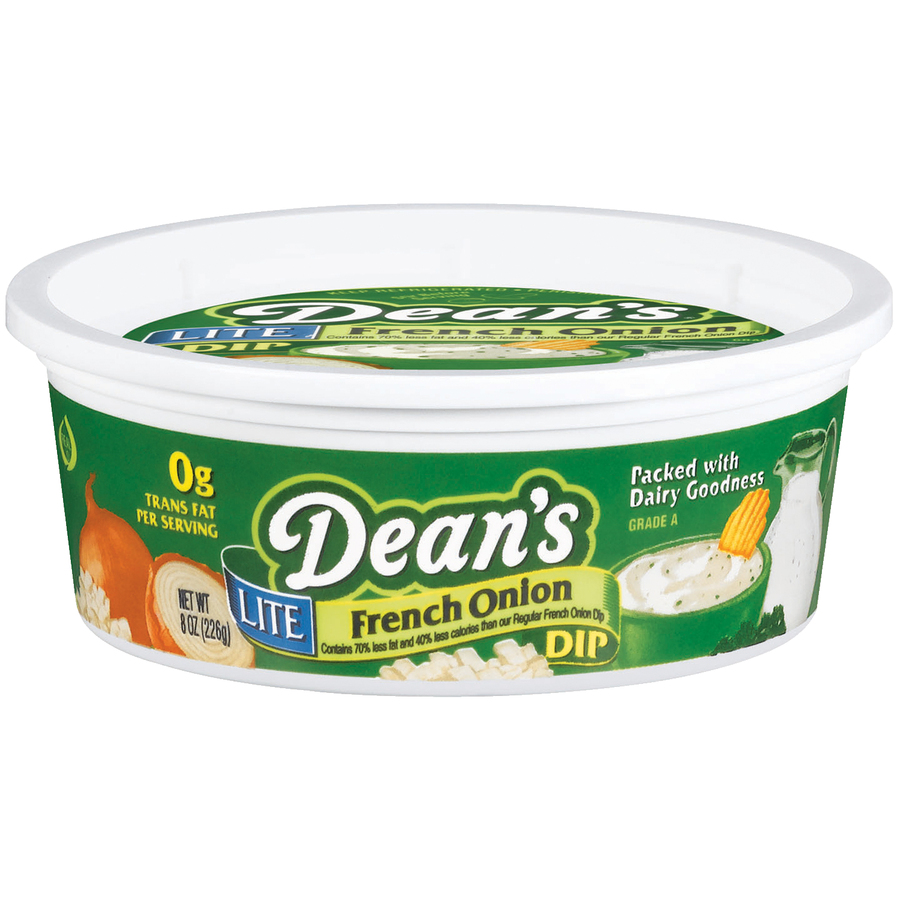 DeansLiteFrenchOnionDip8Oz DeansLiteFrenchOnionDip8Oz