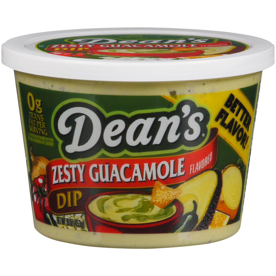 DeansZestyGuacamoleFlavoredDip16Oz DeansZestyGuacamoleFlavoredDip16Oz