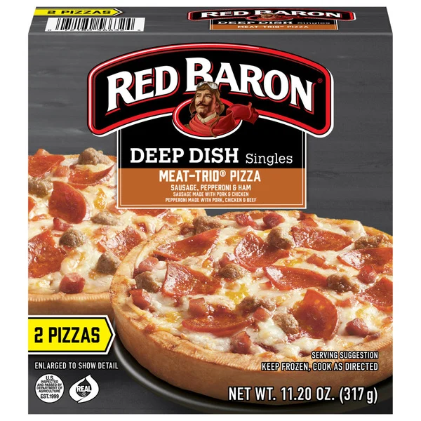 Red Baron Deep Dish Singles Meat Trio 