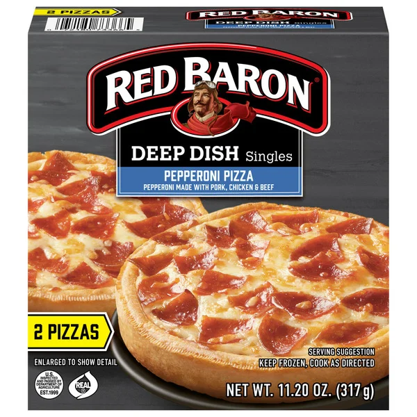 Red Baron Deep Dish Singles Pepperoni 
