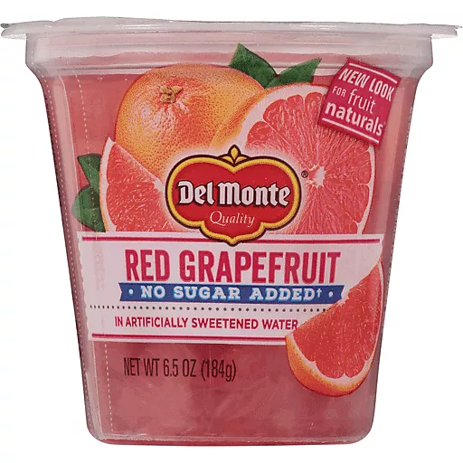 Del Monte Red Grapefruit No Sugar 6.5 Oz