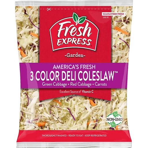 DeliColeSlawGreenRedCabbageCarrots14Oz