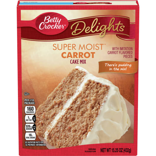 DelightsSuperMoistCarrotCakeMix15.25Oz DelightsSuperMoistCarrotCakeMix15.25Oz