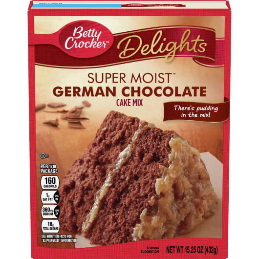 DelightsSuperMoistGermanChocolateCakeMix15.25Oz DelightsSuperMoistGermanChocolateCakeMix15.25Oz