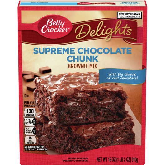 DelightsSupremeChocolateChunkBrownieMix18Oz DelightsSupremeChocolateChunkBrownieMix18Oz