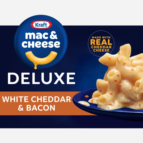 Kraft Deluxe White Cheddar & Bacon 11.9 Oz Kraft Deluxe White Cheddar & Bacon 11.9 Oz