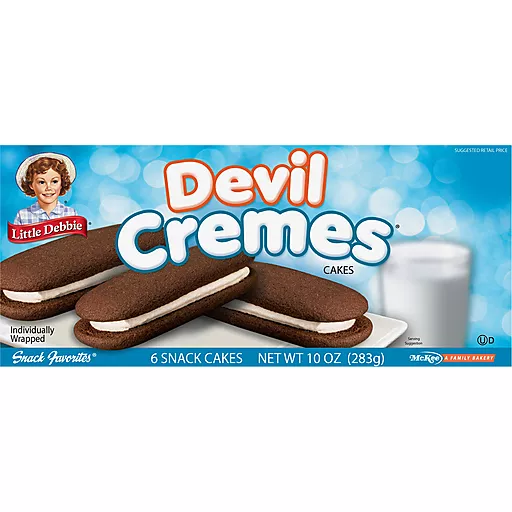 Devil Cremes Cakes 6 Each 10 Oz