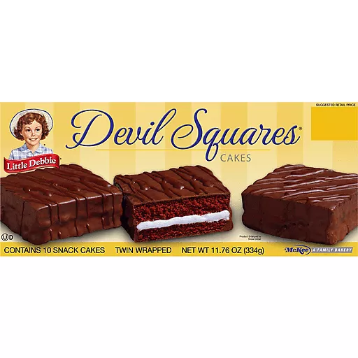 Devil Squares Cakes 10 Each 11.76 Oz