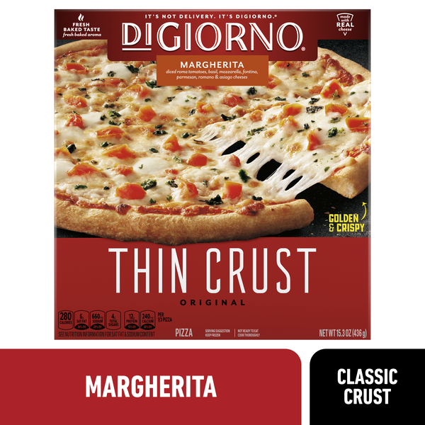 DiGiorno Thin Crust Original Margherita Pizza 15.3 Oz