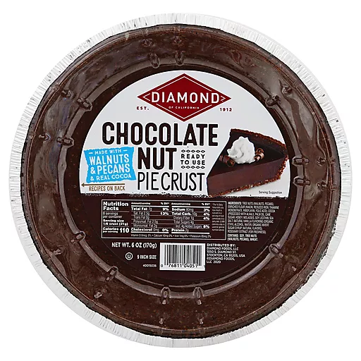 Diamond Choco Nut Walnuts Pecans Pie Crust 6 Oz