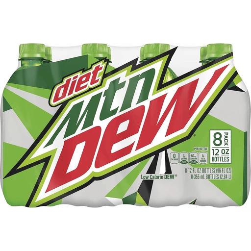 Diet Mountain Dew Eight 12 FL Oz Bottles Diet Mountain Dew Eight 12 FL Oz Bottles
