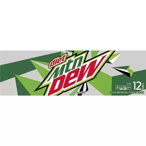 Diet Mountain Dew Twelve 12 FL Oz Cans Diet Mountain Dew Twelve 12 FL Oz Cans