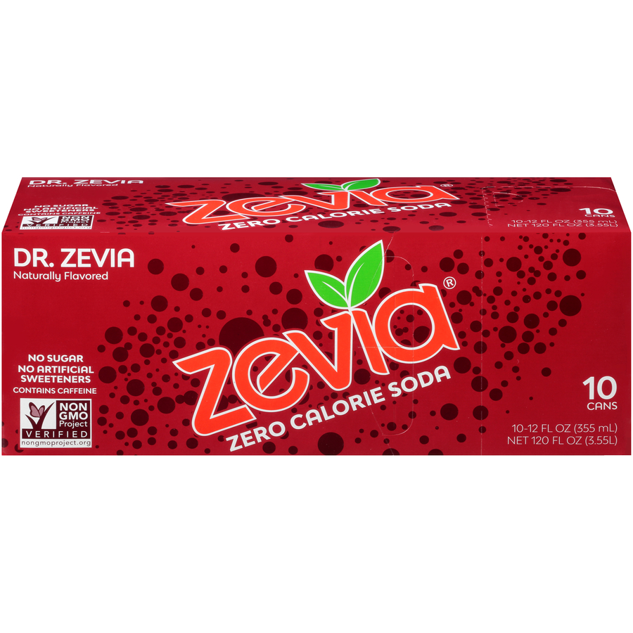 Doctor Zevia Zero Calorie Soda Ten 12 FL Oz Cans Doctor Zevia Zero Calorie Soda Ten 12 FL Oz Cans