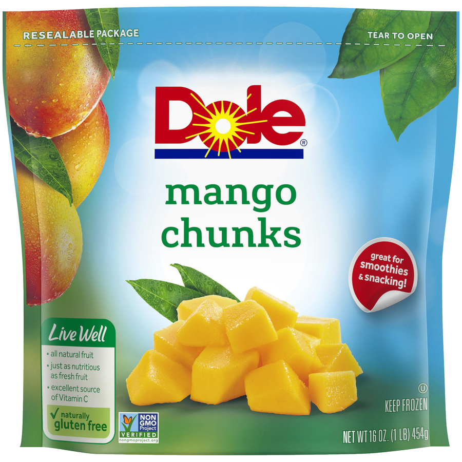 Dole Mango Chunks Gluten Free Non-GMO 16 Oz Dole Mango Chunks Gluten Free Non-GMO 16 Oz