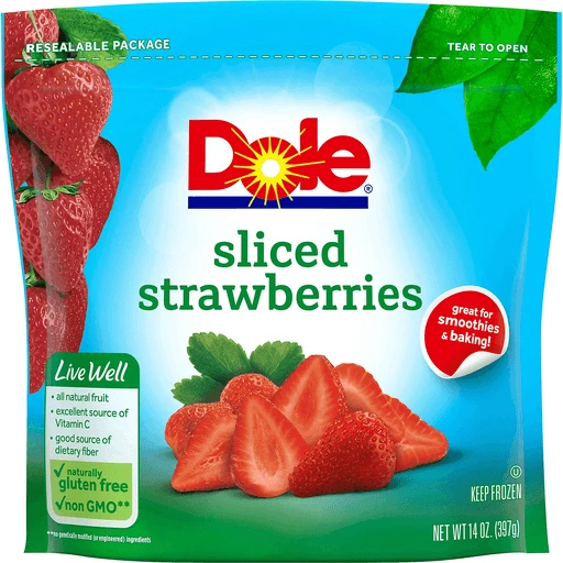 Dole Sliced Strawberries 14 Oz Dole Sliced Strawberries 14 Oz