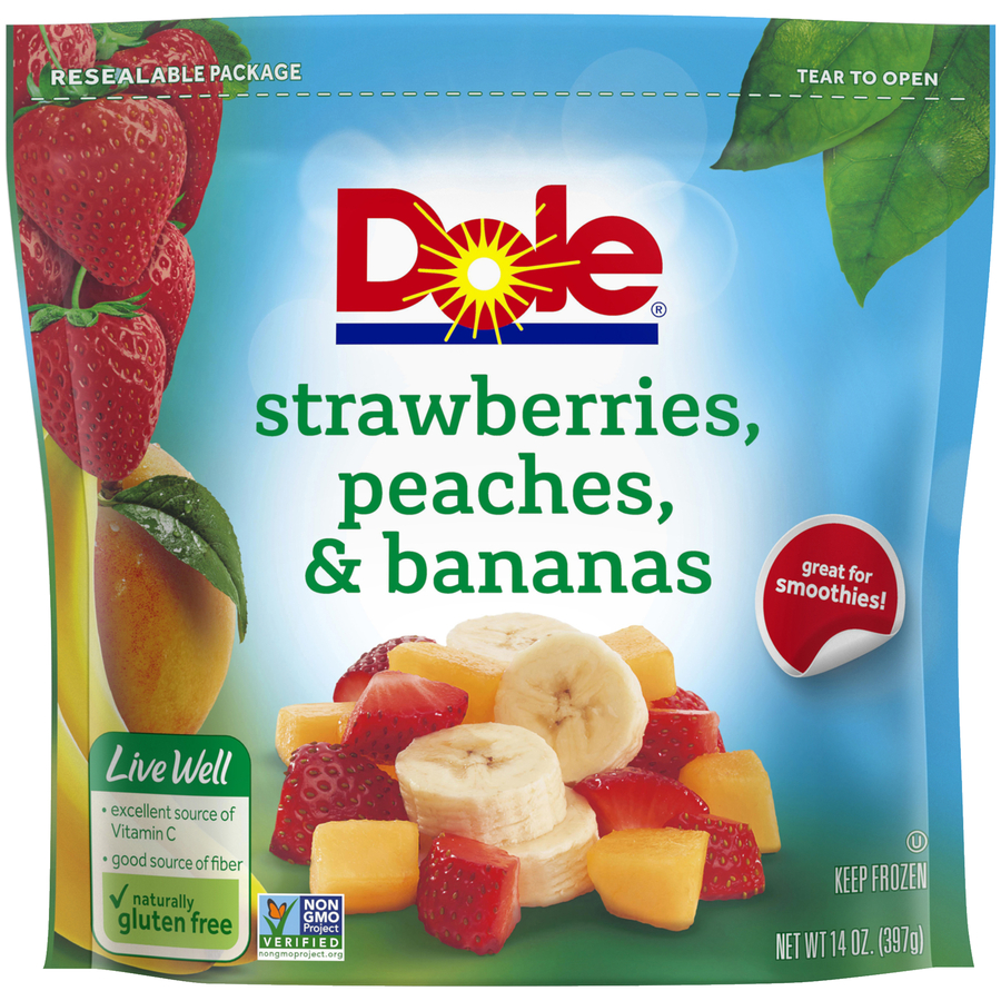 Dole Strawberries, Peaches & Bananas 14 Oz Dole Strawberries, Peaches & Bananas 14 Oz