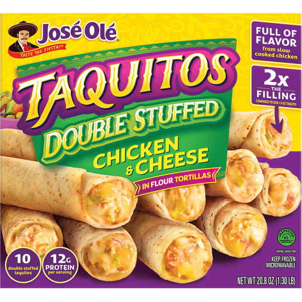 José Olé Double Stuffed Chicken Cheese Taquitos 20.8 Oz
