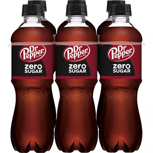 Dr. Pepper Zero Sugar Six 16.9 Bottles