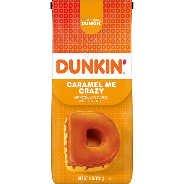 Dunkin' Caramel Me Crazy Ground Coffee 11 Oz